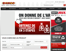 Tablet Screenshot of groupebanco.com